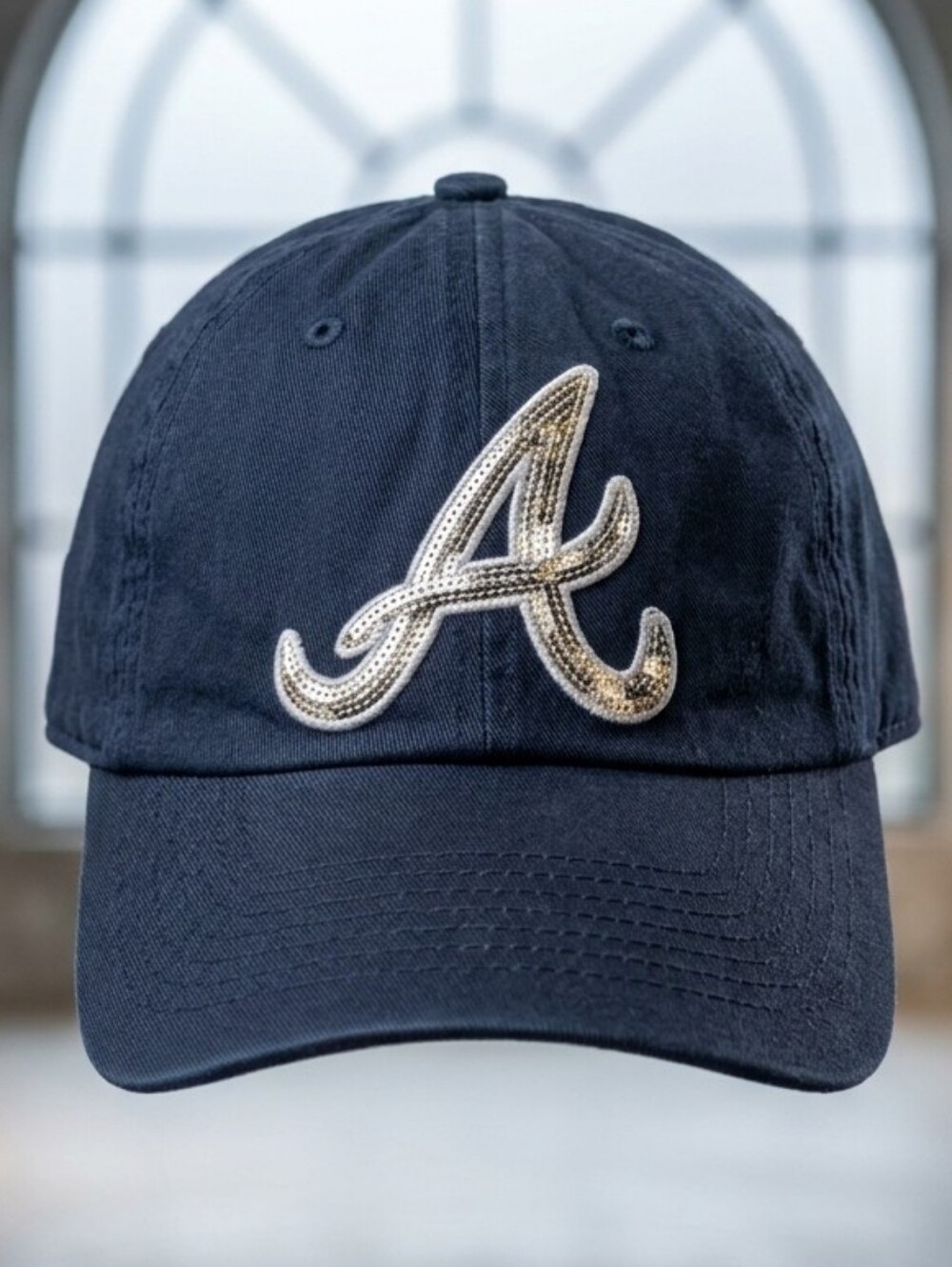 '47 Brand Atlanta Braves Women’s Sequin Baseball Cap